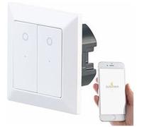 Luminea Home Control Double interrupteur connecté avec commande vocale LHC-52