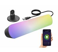 Luminea Home Control Lampe d'ambiance USB à LED RVB CCT avec contrôle par application