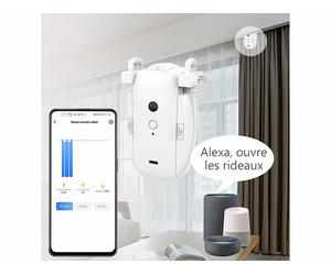 Luminea Home Control Ouvre-rideau automatique connecté avec batterie