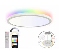 Luminea Home Control Plafonnier plat SPL-240.app LED RVB CCT connecté 2565 lumens avec intensité variable