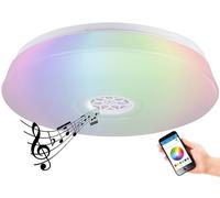 Luminea Plafonnier à LED RVBB 24 W avec haut-parleur et fonction bluetooth