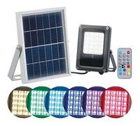 Luminea Projecteur extérieur solaire à LED RVBB 10 W, avec télécommande