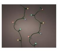 Lumineo 490513 Guirlande Lumineuse Diamant Verte 100 LED Multicolore Timer 990cm
