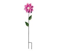 Lumineo Balise solaire en forme de fleur couleurs assorties 11 x 6 x 49,5 cm
