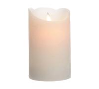 Lumineo Bougie LED Blanc Ø 7,5 x 12,5 CM