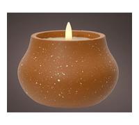 Lumineo Bougie LED effet flamme dia12cm Terra.