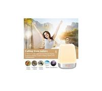 Lumineux réveil simulation de lever du soleil et 5 sons naturels led usb lampe de chevet rechargeable capteur G