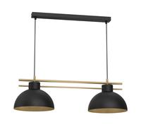 Luminex Suspension barre 2 abat-jour - Noir