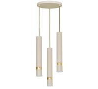 Luminex Suspension Reno 3 lampes - Crème