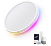 LuminexDesigns 24W RGB Plafonnier LED Compatible Alexa & Télécommande Ø30CM