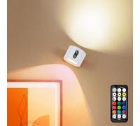 LuminexDesigns Applique murale LED sans fil RGB avec Télécommande