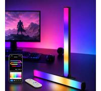 LuminexDesigns Barre Lumineuse LED RGB pour TV & Gaming 40cm - Synchronisation Musicale et Contrôle via Application pour Éclairage Ambiant et Décoration, Noir