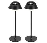 LuminexDesigns Lampes de Table Sans Fil LED 5200mAh, IP54 Étanche, Lampes de Chevet Rechargeables Dimmables, 3 Températures de Couleur, Longue Autonomie, Chambre, Salon, Jardin, Terrasse, 2 Pièces
