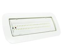 Luminophore d'urgence LED, 4W, 415 lumens, IP65, batterie rechargeable 3 heures, fixation au plafond