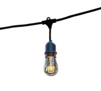 Guirlande lumineuse extérieure raccordable 6m avec 10 ampoules LED filament E27 blanc chaud MAFY LIGHT