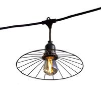 Lumisky Guirlande lumineuse Chic Cage connectable 10 ampoules E27 6 m Noir acier