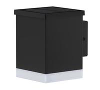 Lumisky Applique murale solaire LED blanc chaud SUNBOX BLACK H11,5cm