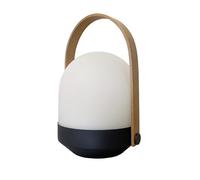 Lumisky Baladeuse sans fil AURA – LED blanc chaud dimmable, poignée bambou, rechargeable H27 cm