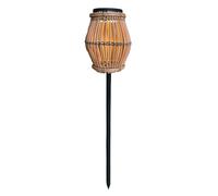 Lumisky Balise solaire SILVINA H70 cm LED 200 lm avec télécommande polyrotin marron