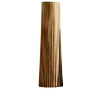 Lumisky Lampadaire d'extérieur solaire TECKA TALL en bois teck avec module LED blanc chaud et télécommande H120cm