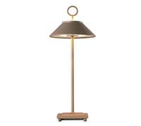 Lumisky Lampe de table sans fil dimmable en aluminium couleur bronze LED MARAIS BRONZE H29 cm