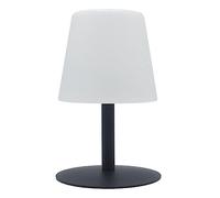 Lumisky Lampe de table sans fil pied en acier gris LED blanc chaud/blanc dimmable STANDY MINI Rock H25cm