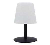 Lumisky Lampe de table sans fil pied en acier noir LED blanc chaud/blanc dimmable STANDY MINI Dark H25cm