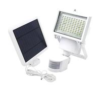 Lumisky Projecteurs solaires COOPER WHITE – Lot de 2, 1000 lm LED blanc, panneau déporté, détecteur