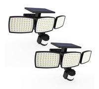 Lumisky Projecteurs solaires SPARKY 700 lm détecteur de mouvement LED blanc froid à fixer Lot de 2