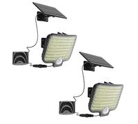 Lumisky Spots solaires LED BRIGHTLY – Lot de 2, détecteur de mouvement, orientables, panneau déporté