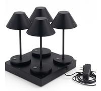 4 lampe de table naomi + socle de charge