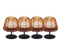 Lumisky Lot de 4 minis lampes de table LED sans fil blanc dimmable 2X TWINS BOHEME H16cm