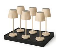 6 lampe de table abby + socle de charge