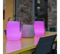 Lumisky Lucy Play - Lampe enceinte Bluetooth sans fil LED blanc et multicolore
