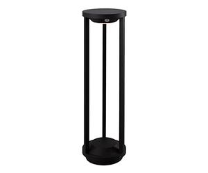 LUMISKY / LUMIJARDIN Borne solaire de jardin gris LED blanc chaud PORTO H85cm avec détecteur de mouvement