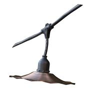LUMISKY / LUMIJARDIN Guirlande lumineuse extérieur avec abat-jour en acier cuivré 10 douilles E27 RETRO 6m