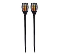 LUMISKY / LUMIJARDIN Lot de 2 mini torches solaires effet flamme LED blanc chaud MINI MAITY SUN H70cm
