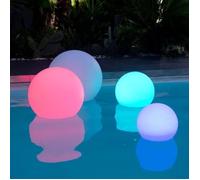 Lumisky Boule LED flottante BOBBY Ø30cm multicolore dimmable télécommande socle induction