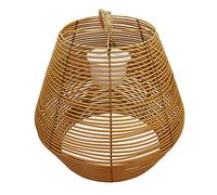 Lumisky Suspension nomade poly rotin avec corde LED blanc chaud/blanc dimmable KO TAO H32cm