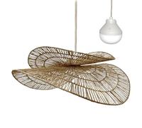 Lumisky Suspension SOLARA NOMAD en jute naturel style bohème avec ampoule LED blanc/RGB nomade