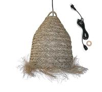 Lumisky Suspension extérieure ANAFI OUTDOOR CABLE jonc de mer naturel bohème câble 5 m