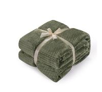 LumiSyne Plaid Couverture en Nid d'abeille Gaufre Couleur Unie Flanelle De Luxe 4 Tailles Disponibles Doux Chaud Couverture Douillette Jetés De Lit Jeté De Canapé Couvre-Lit Décorative 150×200cm