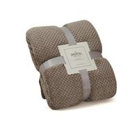 LumiSyne Plaid Couverture en Nid d'abeille Gaufre Couleur Unie Flanelle De Luxe 4 Tailles Disponibles Doux Chaud Couverture Douillette Jetés De Lit Jeté De Canapé Couvre-Lit Décorative 150×200cm