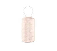 LUMIZ Lanterne solaire pour extérieur - Lampion - Cylindre - Éclairage de jardin - Lampes solaires - Décoration de jardin - 18 cm - Rouge doux