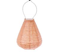 LUMIZ Lanterne solaire pour extérieur - Lampion - Tulipe - Éclairage de jardin - Lampes solaires - Décoration de jardin - 20 cm - Abricot