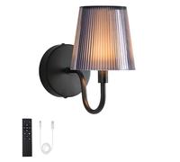 LumniexDesigns Lampes Murales Rechargeables, LED Murale RGB avec 3 Températures de Couleur, Dimmerables Sans Fil, Touch & Télécommande, pour Salon, Escaliers et Couloir - 1 Pack VEYA WL02