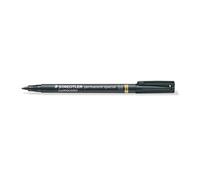 Staedtler Feutres indélébiles Lumocolor 319 M-9 Noir Pointe moyenne Lot de 10 Résistants UV et eau