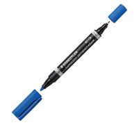 Staedtler Marqueur permanent Lumocolor Duo 348 Double pointe 0,6 à 1,5 mm Bleu