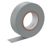 Lumonic 1 rouleau de ruban isolant PVC 19mm x 20m ruban adhésif gris I Convient aux électriciens et aux bricoleurs I Ruban adhésif isolant en différentes longueurs et couleurs