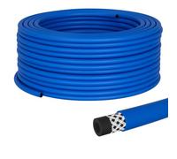 Lumonic 100m Tuyau d'air comprimé I 6mm I flexible, résistant à l'abrasion et renforcé par du tissu I Air comprimé I Tuyau d'eau I Tuyau en PVC jusqu'à 20 bar
